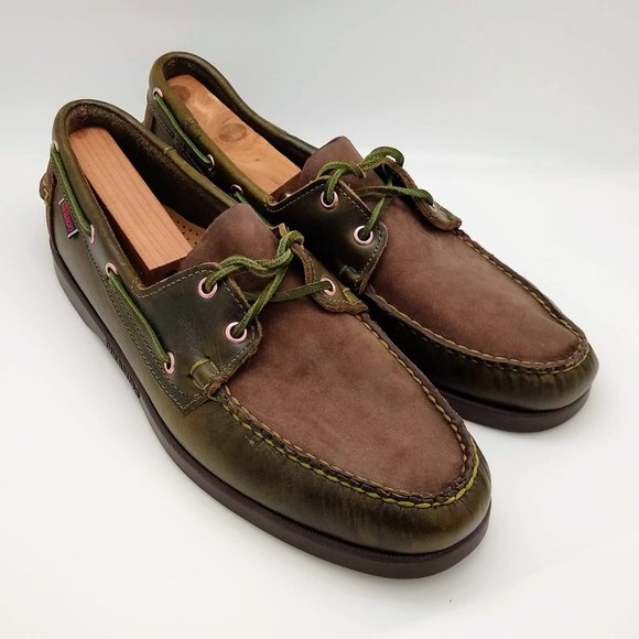 sebago dockside portland leather boat shoes